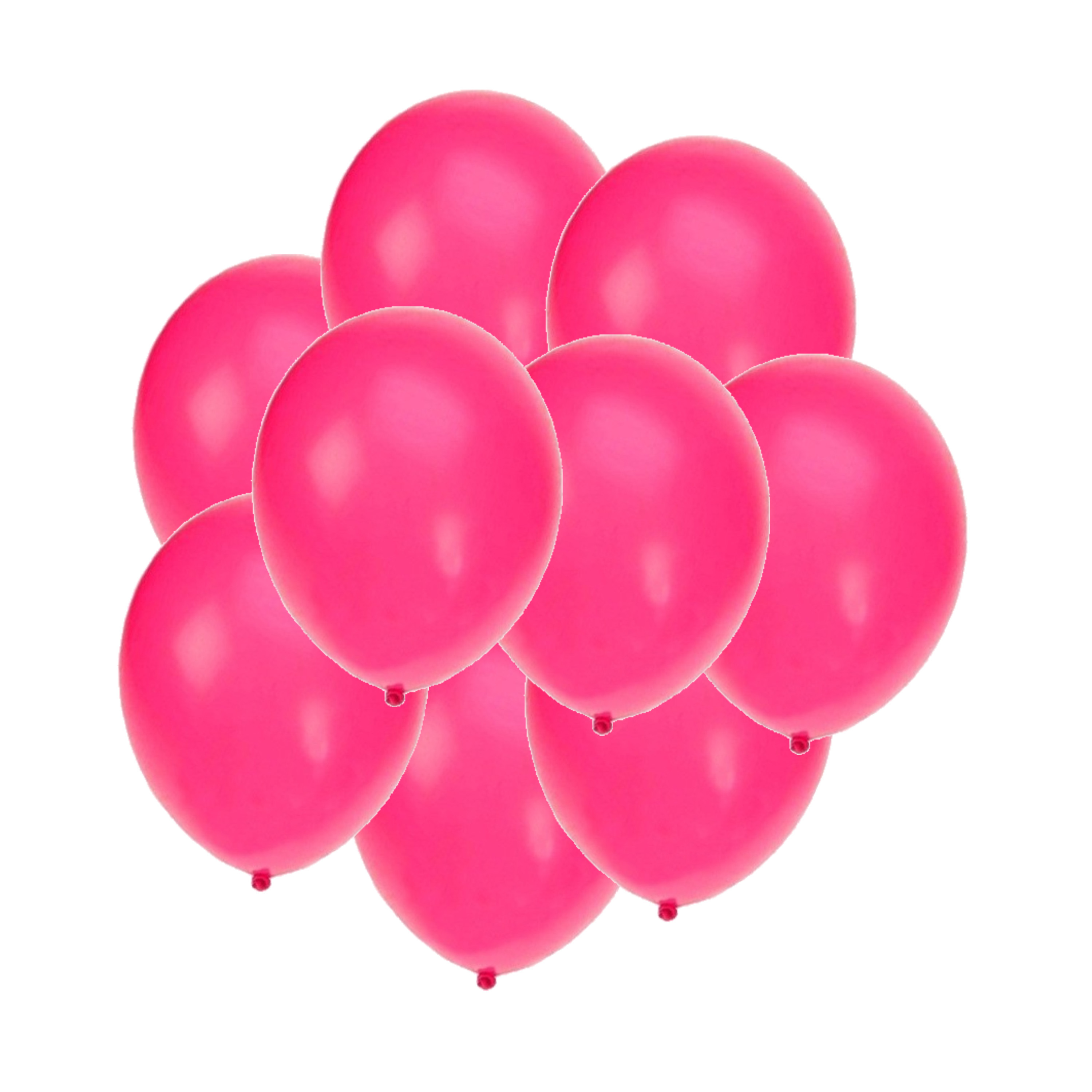 Bellatio decorations - Ballonnen knalroze/felroze 25x stuks rond 27 cm Top Merken Winkel